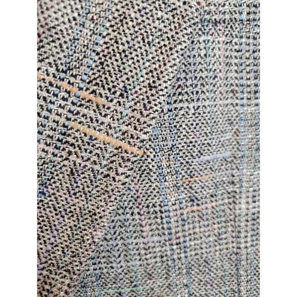 Imperial Haggar Sport Coat Suit Men's Size 42 Gray Blue 2-Button Tweed Formal - Picture 7 of 16